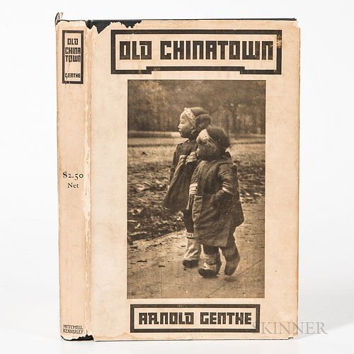 Genthe, Arnold (1869-1942) and Will Irwin (1873-1948) Old Chinatown. New York: Mitchell Kennerley, 1913. Second edition, octavo, in pub