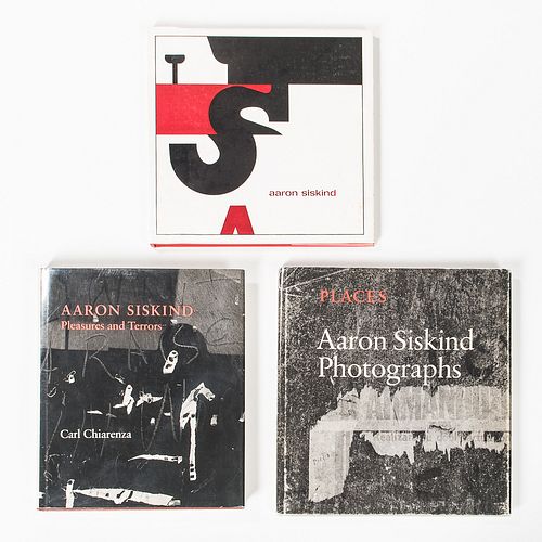 Siskind, Aaron (1903-1991) Three Works. Aaron Siskind Photographer, Rochester: George Eastman House, 1965, quarto, publisher's red clot