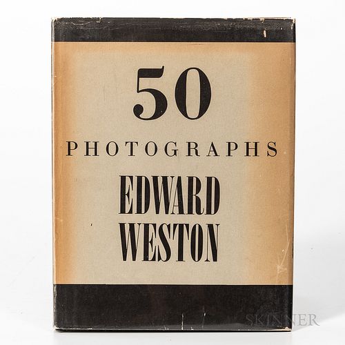 Weston, Edward (1886-1958) 50 Photographs. New York: Duell Sloan & Pearce, 1947. First edition, quarto in publisher's cloth-backed boar