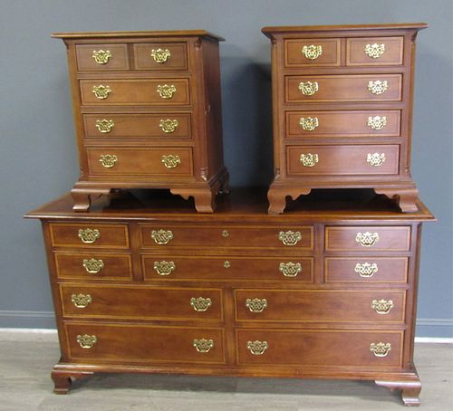 STICKLEY Pair Of End Tables & A Dresser