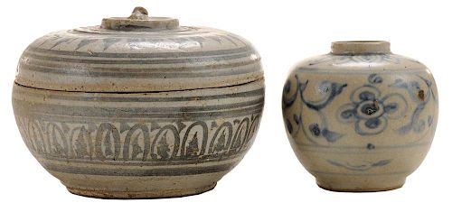 Thai Stoneware Bowl, Ceramic Vase