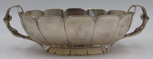 SILVER. Continental .800 Silver Handhammered Bowl.