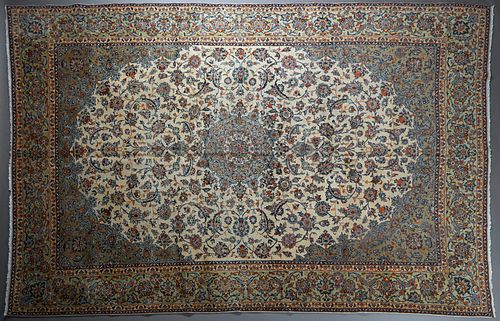 Semi-Antique Persian Kashan Carpet, 10' 1 x 15' 10.