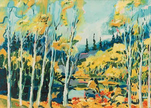 Earl Biss
(Apsaalooke, 1947-1998)
Autumn in the Rockies, 1983