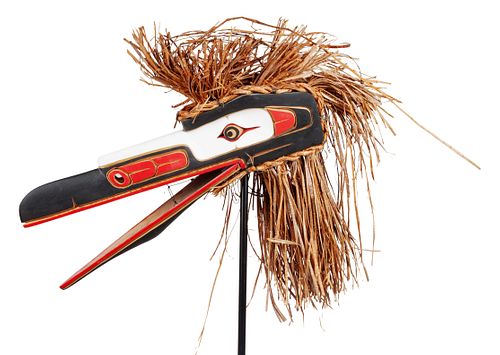 Manny Georgeson
(Haida-Kwakiutl, B. 1961)
Carved Wood Raven Mask