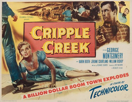 Vintage Movie Poster, Cripple Creek
21 x 26 inches