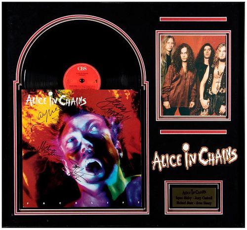 Alice In Chains signed album cover
