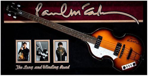 Paul McCartney signed guitar