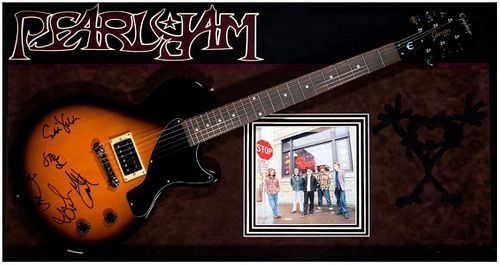 Pearl Jam signed guitar
