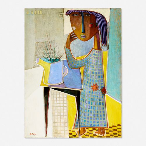 Ángel Botello, Girl with Vase