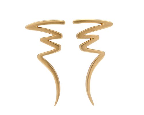 PALOMA PICASSO, TIFFANY & CO. 18K Gold "Scribble" Earrings
