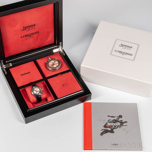 Limited Edition Longines "Honour and Glory" Full Kit Watch Set, purchase date June 10, 2000, no. 12303294, one of the original 600 stai