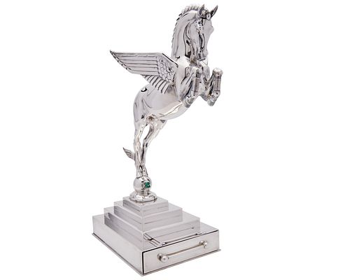 CARTIER Art Deco Silver Figure of Pegasus