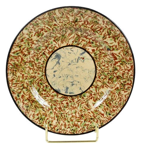 Whieldon Type Earthenware Plate