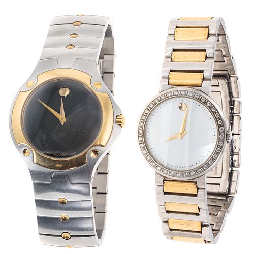 A Pair of Movado Wrist Watches