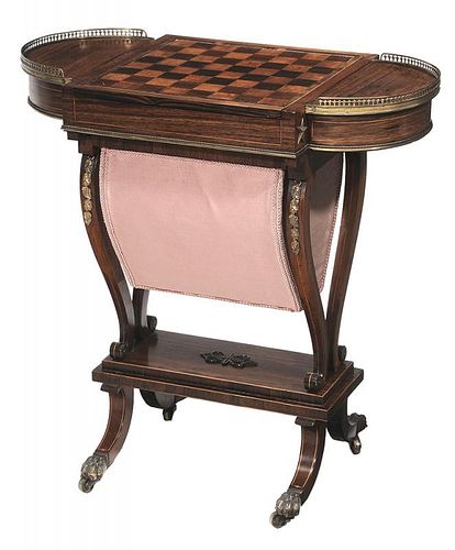 Regency Inlaid Rosewood and Light