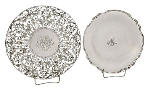 Two Footed Sterling Cake Plates