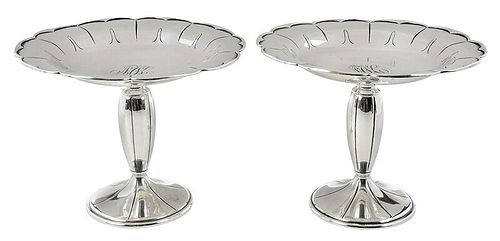 Pair of Sterling Tazzas