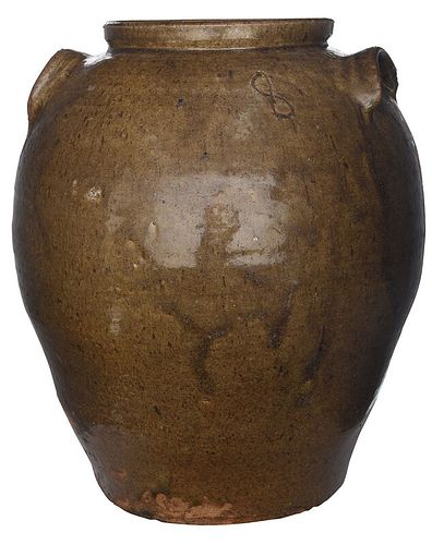 Large B.F. Landrum Attributed Storage Jar
