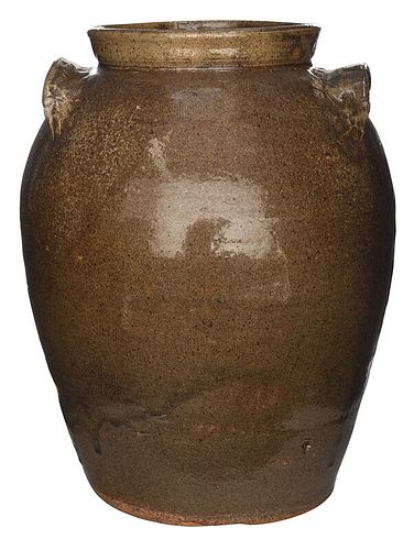 Large Edgefield Stoneware Jar