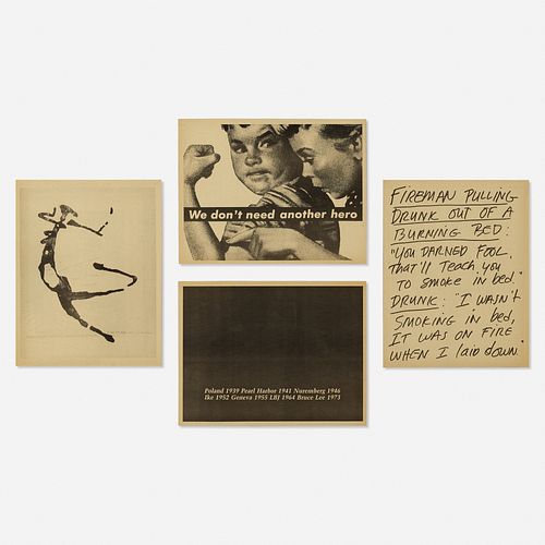 Various, four works from Inserts by Group Material