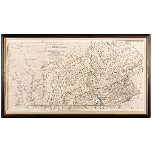 William Scull (American, 1739-1784), A Map of Pennsylvania Exhibiting Not Only the Improved Parts of that Province, but also its Extensive Frontiers