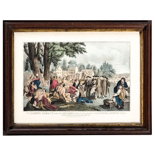 Three Currier and Ives Hand-Colored Lithographs