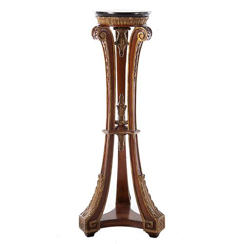 Classical Style Carved & Painted Wood Fern Stand