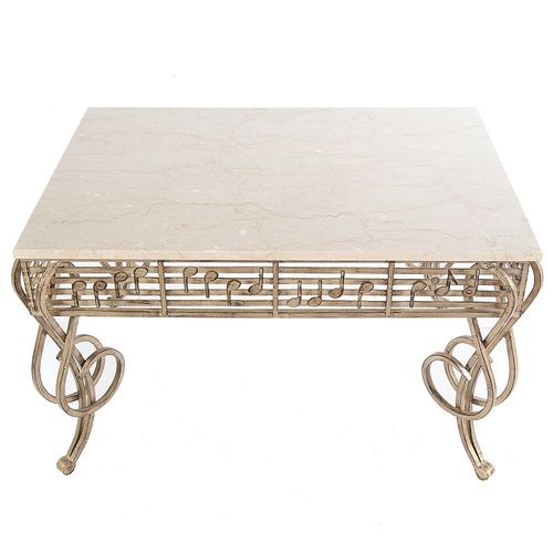 Jeffco Contemporary Marble Top Side Table