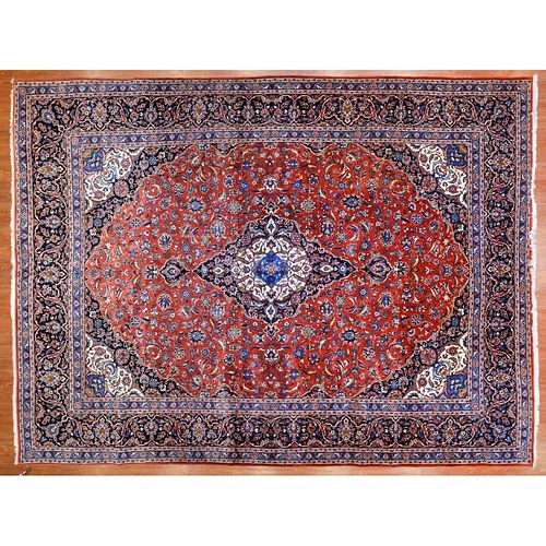Keshan Carpet, Persia, 10.2 x 13.1