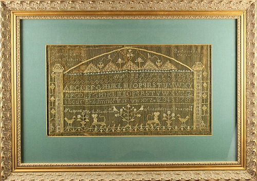 Important Early 19th Century American Sampler 1807