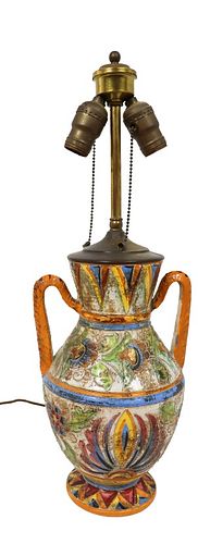 Painted Italian Lamp