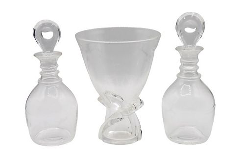 (3) Pieces of Stueben Glass Ware