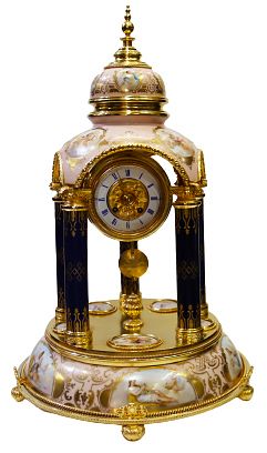 Gustave Becker Round About Viennese Clock C.1870