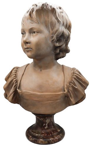 Jean-Antoine Houdon (1741-1828) Terracotta Bust