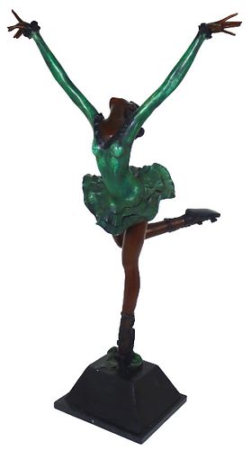 After A. Fayral Bronze Ballerina