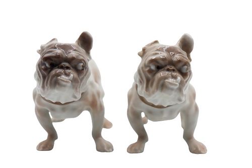 Pair of B&G Porcelain Dogs