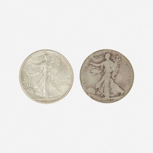 Fifty-seven U.S. Silver 50C Coins