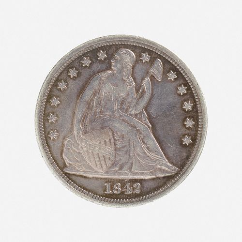 U.S. 1842 Seated Liberty $1 Coin