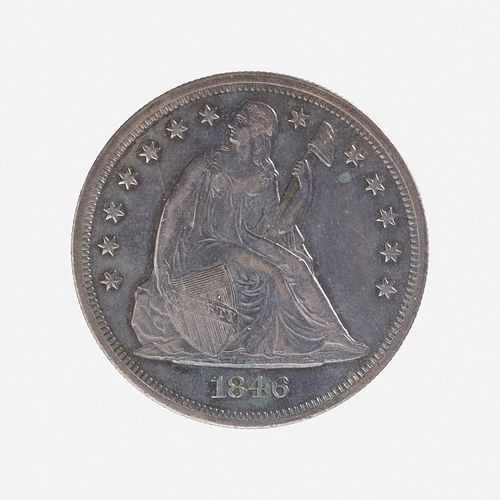U.S. 1846 Seated Liberty $1 Coin