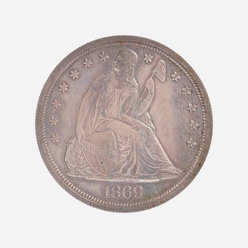 U.S. 1869 Proof Seated Liberty $1 Coin