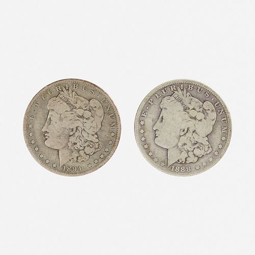 Forty-three U.S. Morgan S$1 Coins
