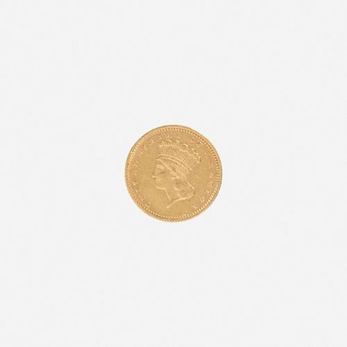 U.S. 1867 Indian Head $1 Gold Coin