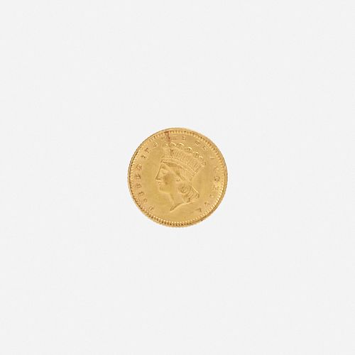 U.S. 1874 Indian Head $1 Gold Coin
