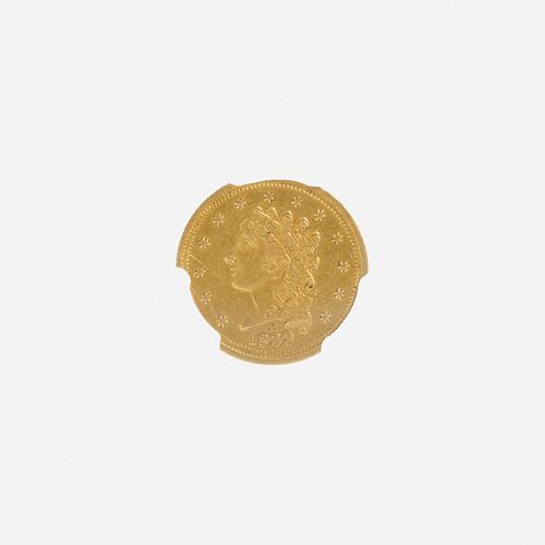 U.S. 1839-D Classic Head $2.5 Gold Coin