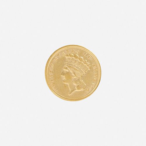 U.S. 1857 $3 Gold Coin