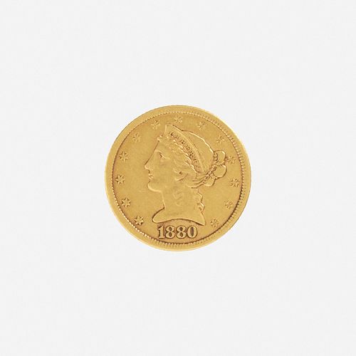 U.S. 1880-CC Liberty $5 Gold Coin