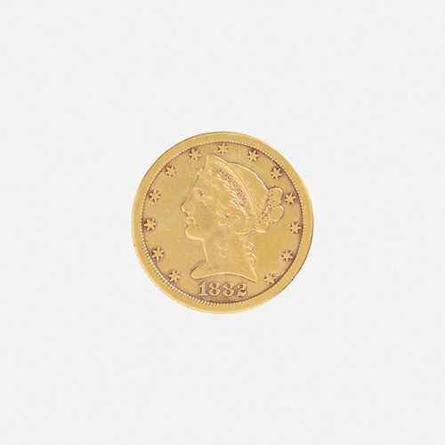 U.S. 1882-CC Liberty $5 Gold Coin