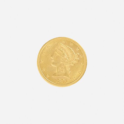 U.S. 1891-CC Liberty $5 Gold Coin