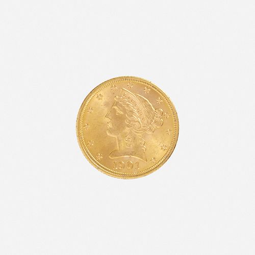 U.S. 1901 Liberty $5 Gold Coin